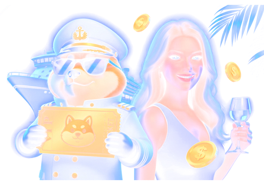 InuSlots captain holding a gold VIP ticket